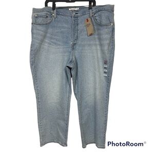 Levi’s rib cage straight blue jeans NWT women’s size 24W